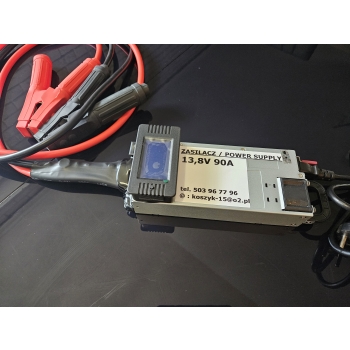 POWER SUPPLY 14,4V 90A / VOLTAGE & AMPS METER /